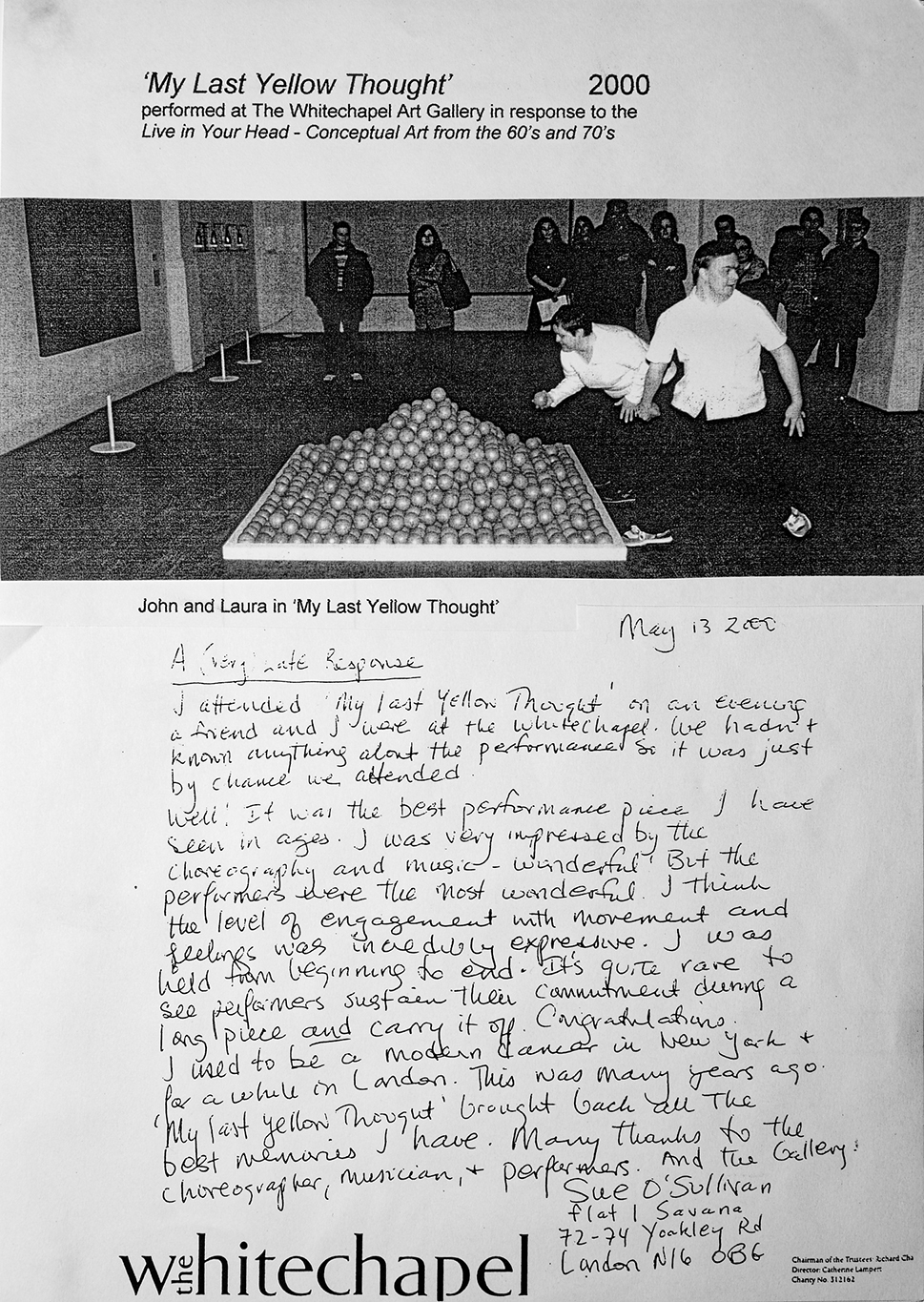 Dancers with a pile of oranges running in the gallery space